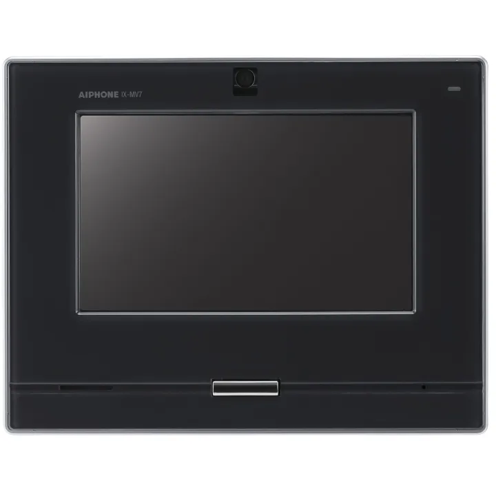 Poste Maître Vidéo Ip Noir, Mains Libres, Compatible Sip, Écran Tactile 7''