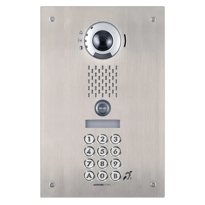 Platine Vidéo Ip Encastré 1Bp, Clavier, Sip, Picto, Synthèse Vocale & Boucle Magnétique