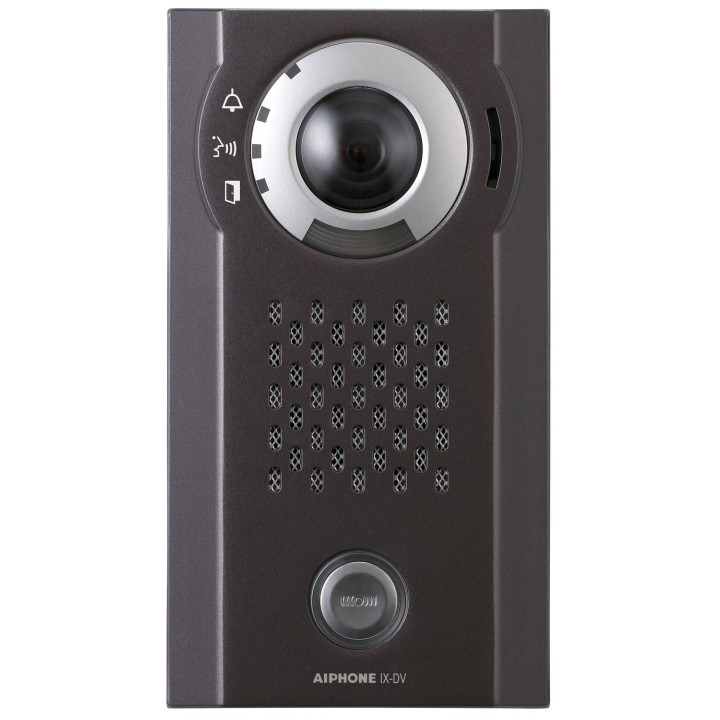 Platine SIP vidéo IP 1 BP, résist. vandalisme, alu. saillie, pictos et synthèse