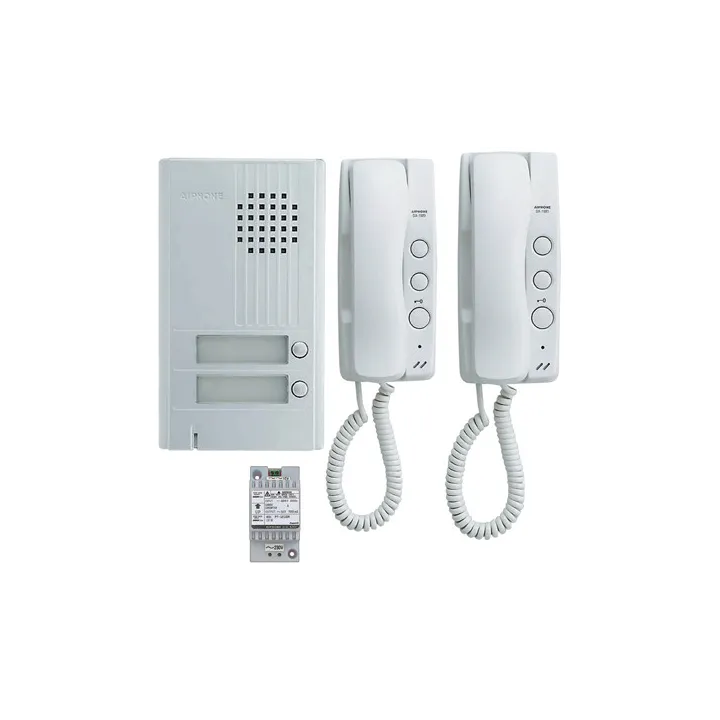 Kit Audio 2 Bp, 2 Combinés Et 1 Alimentation (Da2Ds+2Xda1Md+Pt1211Dr), 2 Fils Intégral