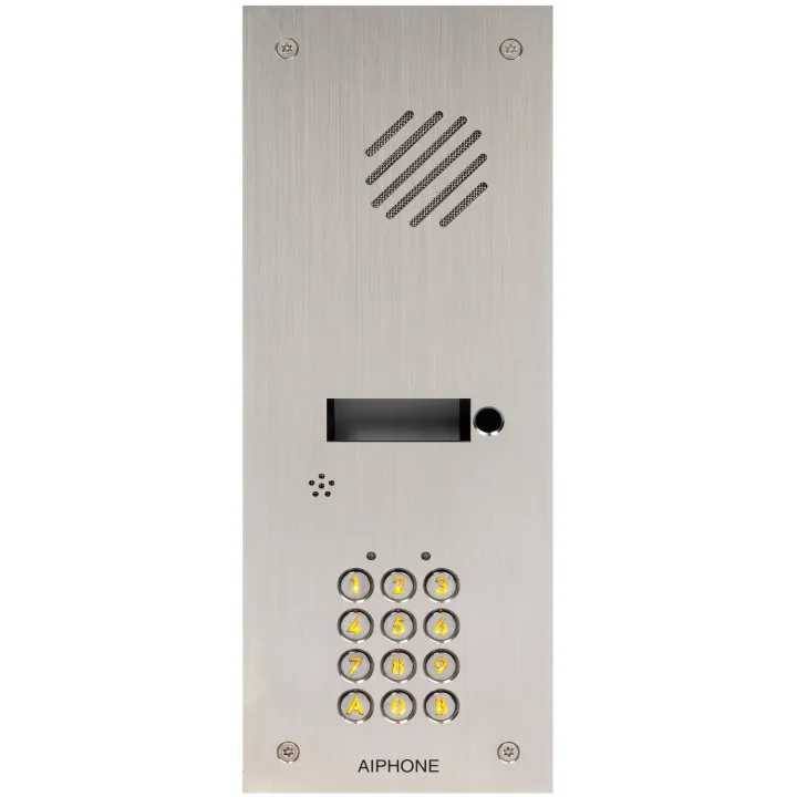 Platine Inox 1 Bp Encastrée, Clavier 100 Codes, 2 Relais, Pour Da1As & Dbs1Ap