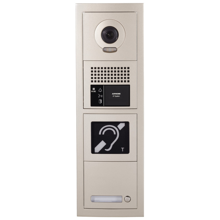 Platine vidéo modulaire 1 appel, résistante au vandalisme, boucle magnétique