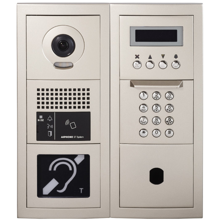 Platine vidéo modulaire à défilement avec boucle magnétique & emplacement VIGIK+