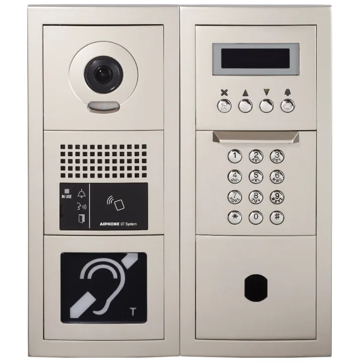 Platine Vidéo Modulaire À Défilement Avec Boucle Magnétique & Emplacement Vigik+