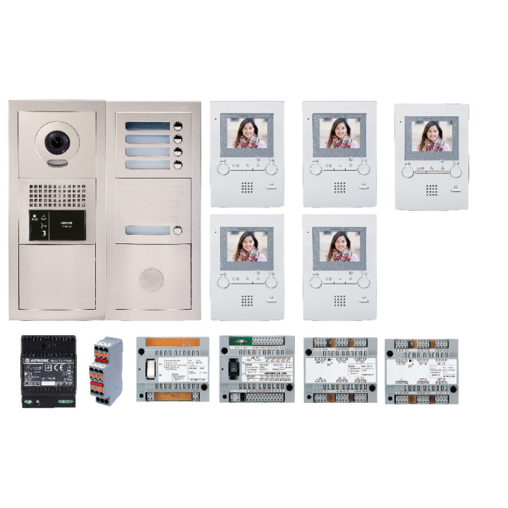 Pack vidéo programmé 5 BP, plat. enc. centrales, distributeurs, alim, 5 x GT1M3L