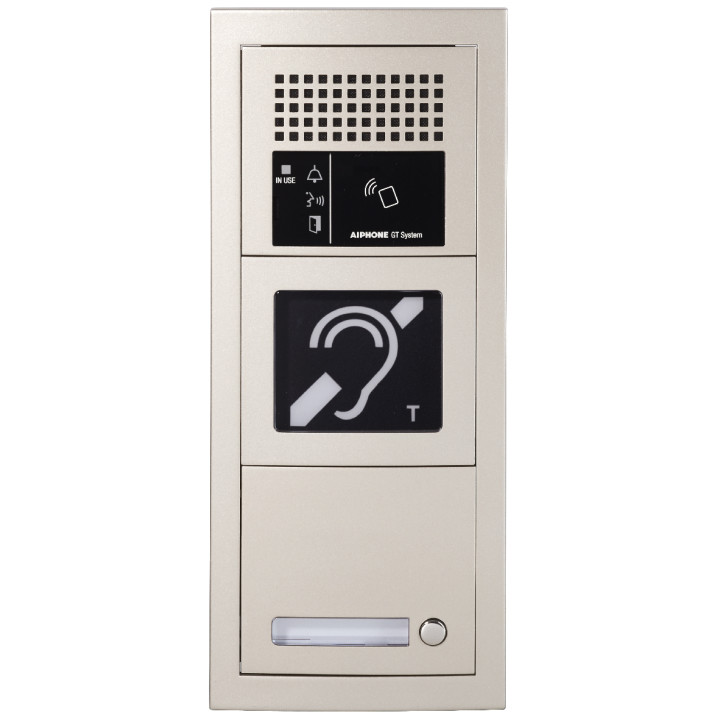 Platine audio modulaire 1 appel, résistante au vandalisme, boucle magnétique