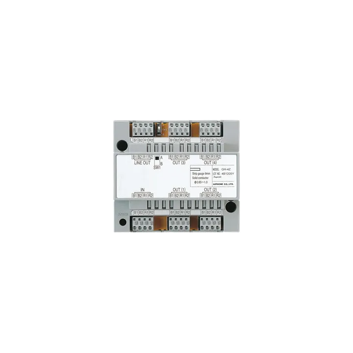 Distributeur D'Étages Vidéo 4 Directions, Fixation Sur Rail Din 7 Modules