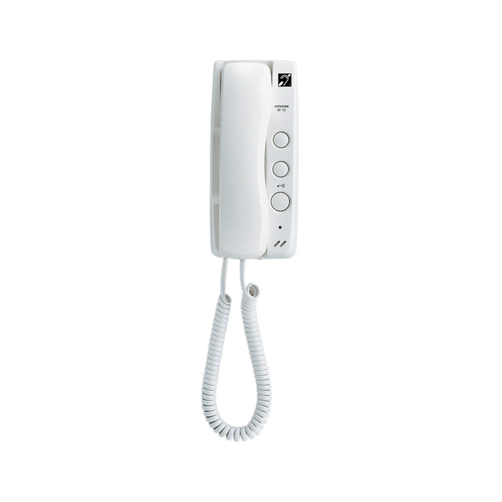 Poste audio combiné avec boucle magnétique, ABS blanc avec réglage sonnerie
