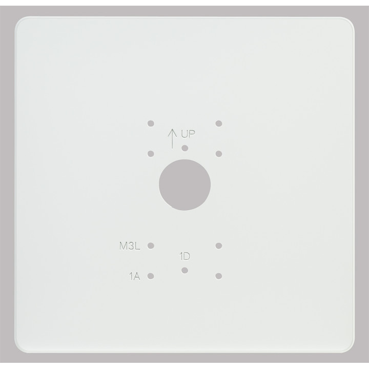 Plaque de propreté blanche pour GT1D, GT1A et GT1M3L avec emplacements repérés