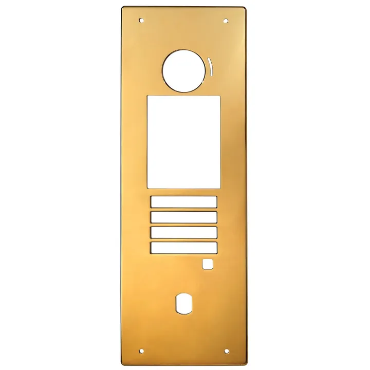 Façade Finition Laiton Avec Traitement Pvd Pour Platine Gtdmblvn Encastrée