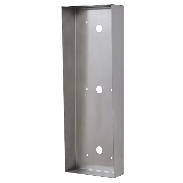 Cadre Saillie Inox Avec Visière Anti-Pluie Pour Platine Vidéo Jpdvflbm
