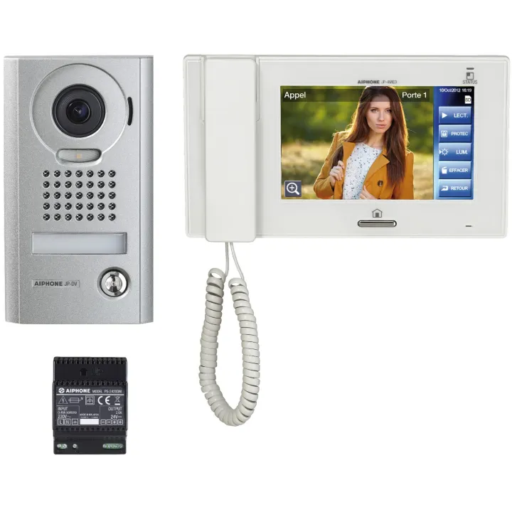 Kit Jp Platine Saillie, Gd Angle, Moniteur Écran 7'' Tactile Avec Alimentation