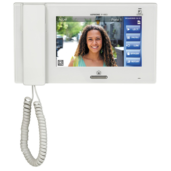 Moniteur JP4MED, b. magnétique, conversation mains libres ou combiné, mémoire