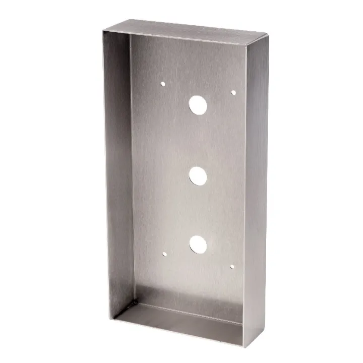 Cadre Saillie Inox Avec Visière Pour Platine Vidéo 1 Bouton D'Appel Jpdvfl
