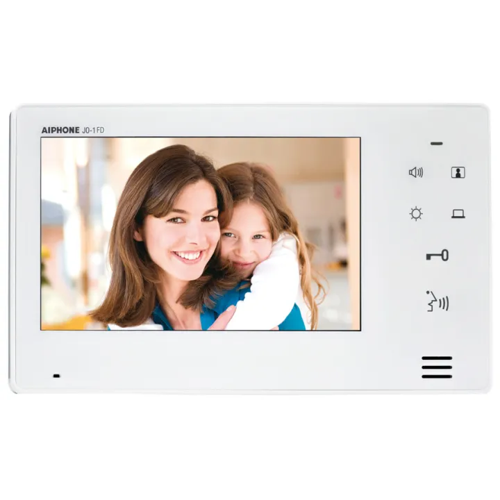 Moniteur secondaire écran 7'', touches sensitives, en ABS blanc,  pour gamme JO