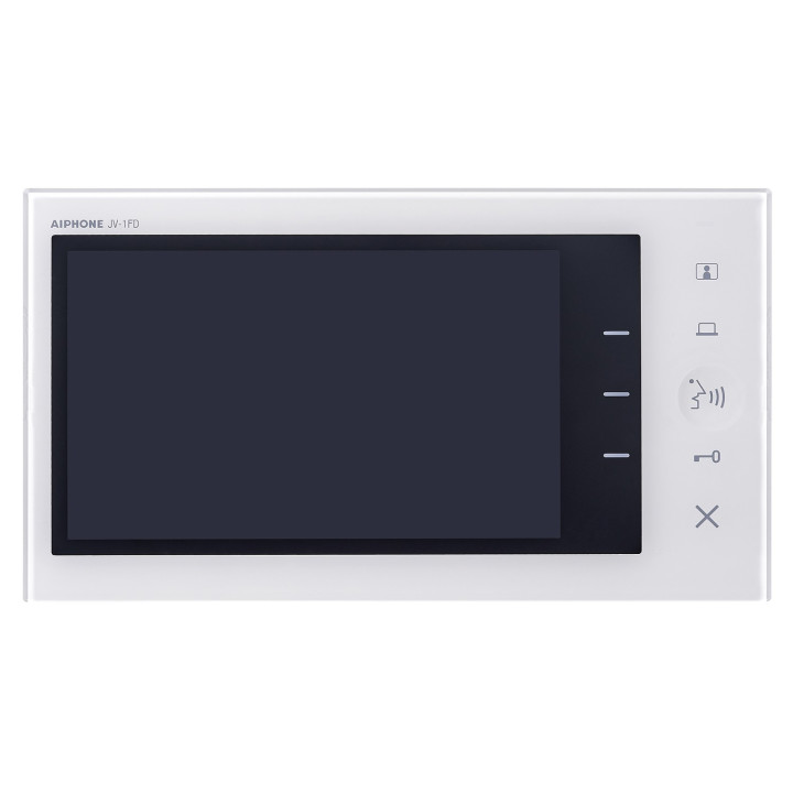 Moniteur secondaire écran 7'', touches sensitives, en ABS blanc,  pour gamme JV