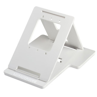 Support bureau blanc pour tout moniteur mains libres écran 3,5 ou 7 pouces