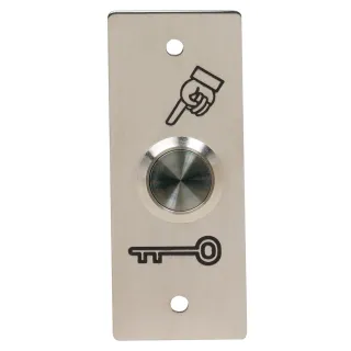 Bouton Poussoir De Sortie, En Inox, Encastrable Et À Double Sécurités No/Nf