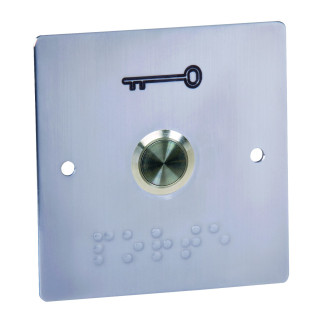 Bouton poussoir de sortie, encastrable, résistant au vandalisme, entraxe 67 mm