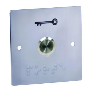 Bouton Poussoir De Sortie, Encastrable, Résistant Au Vandalisme, Entraxe 67 Mm