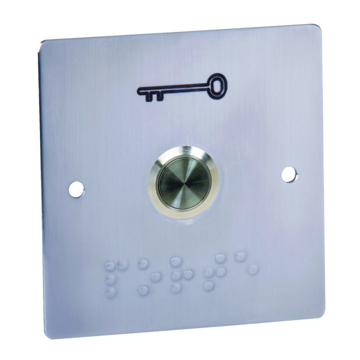 Bouton poussoir de sortie, encastrable, résistant au vandalisme, entraxe 67 mm