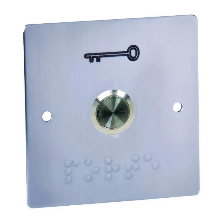 Bouton Poussoir De Sortie, Encastrable, Résistant Au Vandalisme, Entraxe 67 Mm