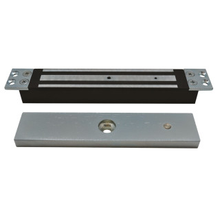 Ventouse encastrée 300 kg ou 600 lbs, avec contre plaque, alim. 12/24 Vcc