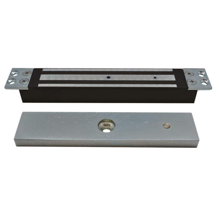 Ventouse encastrée 300 kg ou 600 lbs, avec contre plaque, alim. 12/24 Vcc