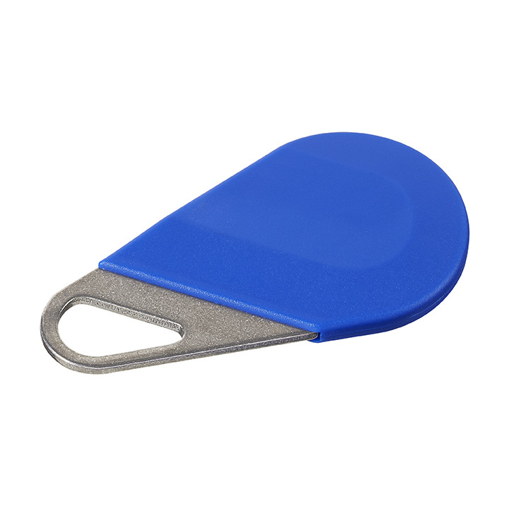 Badge résident couleur bleue pour HEPLUSV3 et HEXACOMGSMV3, format porte-clé