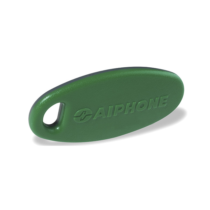 Badge résident supplémentaire, bicolore gris / vert pour UGVBT, type porte-clé