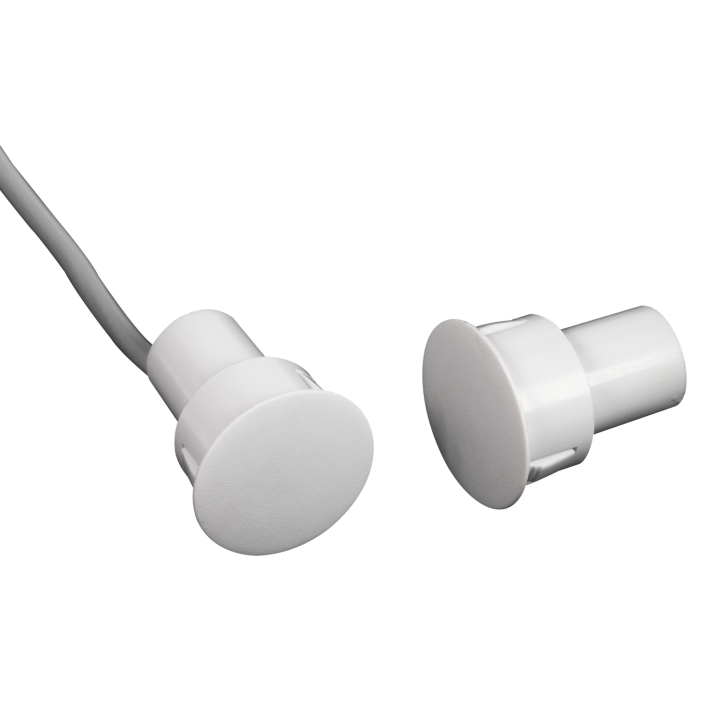 Contact magnétique cylindrique 3 fils  2 m menuiserie métal