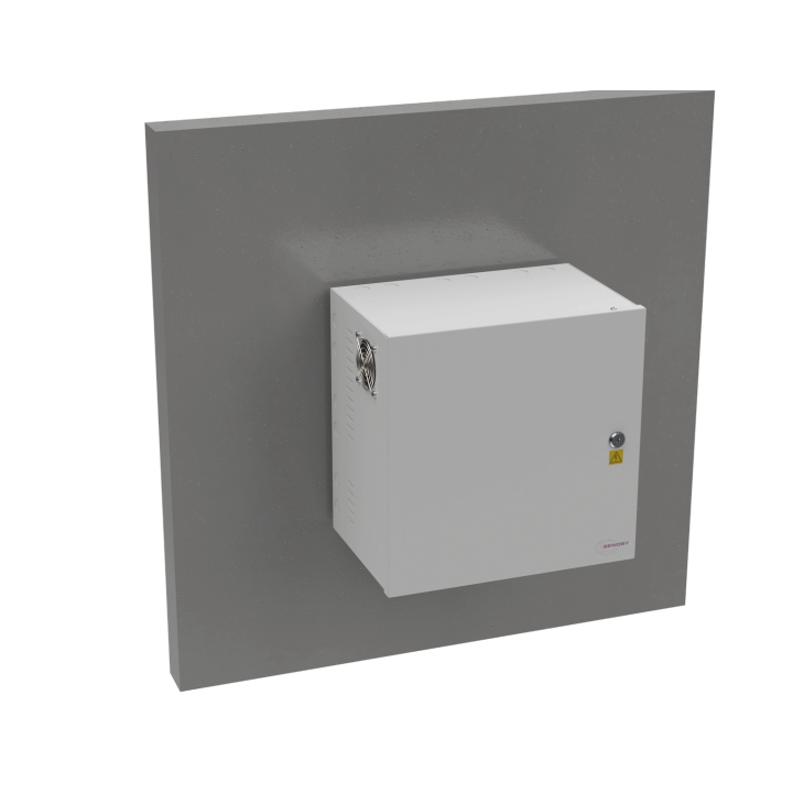 Coffret Modulaire Blanc 355X355X237Mm Avec Rail Din + Grille Perforée