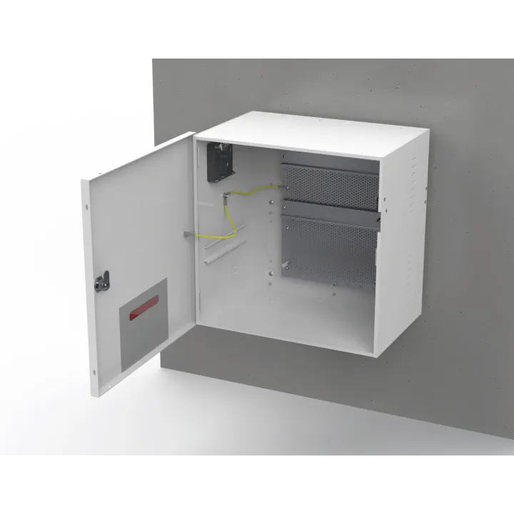Coffret Modulaire Blanc 355X355X237Mm Avec Rail Din + Grille Perforée