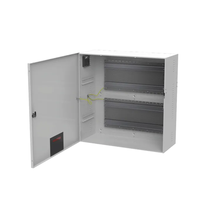 Coffret Modulaire Blanc 590X590X237Mm Avec Rail Din + Grille Perforée