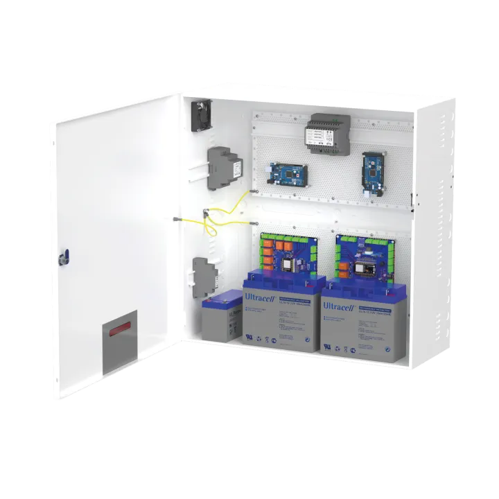 Coffret Modulaire Blanc 590X590X237Mm Avec Rail Din + Grille Perforée