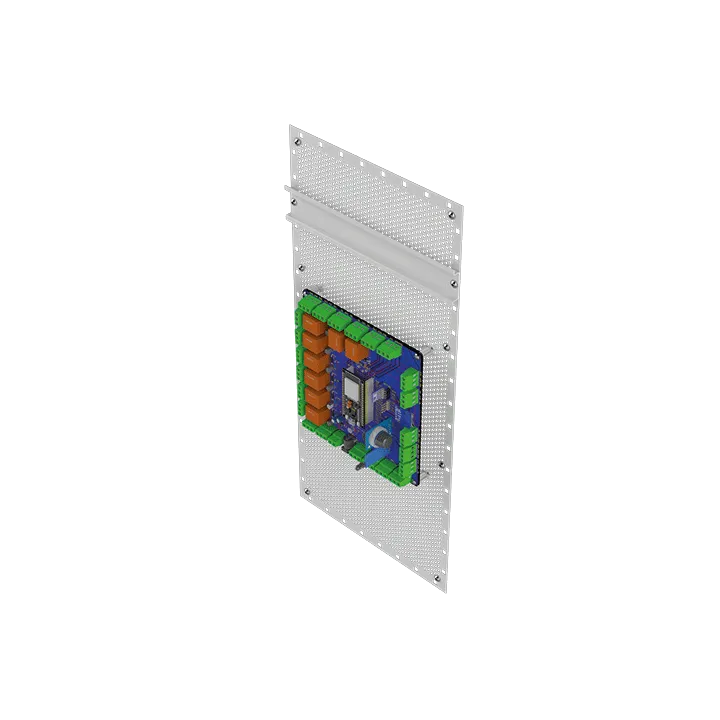 Coffret Vide Ip66 Petit Modèle Avec Rail Din + Grille Perforée