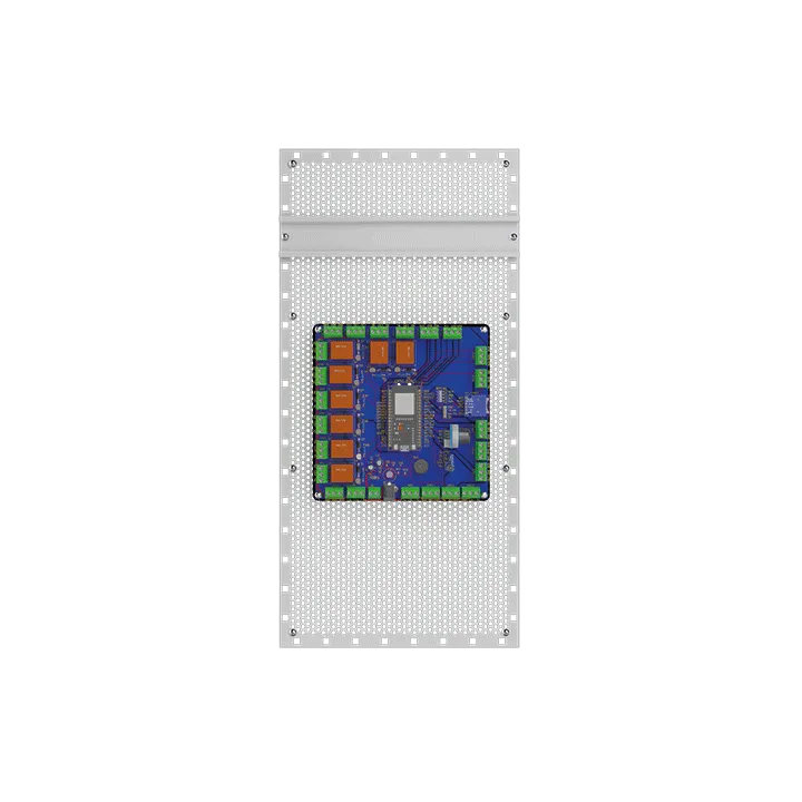 Coffret Vide Ip66 Petit Modèle Avec Rail Din + Grille Perforée