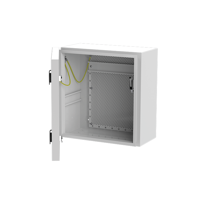 Coffret Vide Ip66 Petit Modèle Avec Rail Din + Grille Perforée