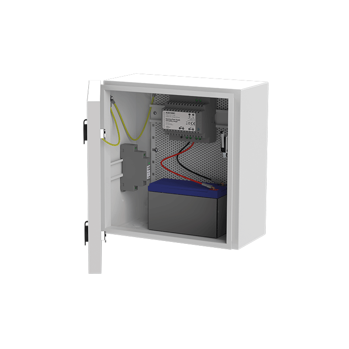 Coffret Vide Ip66 Petit Modèle Avec Rail Din + Grille Perforée