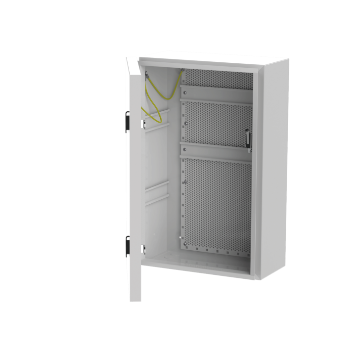 Coffret Vide Ip66 Grand Modèle Avec Rail Din + Grille Perforée