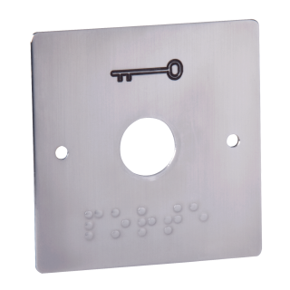 Plaque Inox Marquage Braille Pour Série Pb19 Plaque Carrée