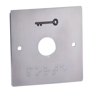 Plaque Inox Marquage Braille Pour Série Pb19 Plaque Carrée