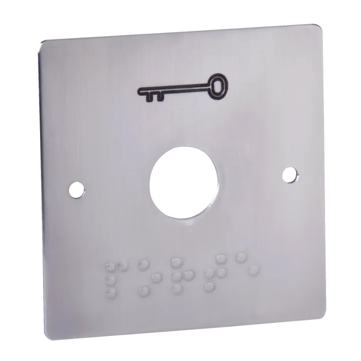 Plaque Inox Marquage Braille Pour Série Pb19 Plaque Carrée
