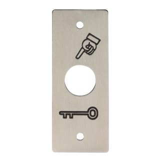 Plaque Inox Pour Pb19 Pictos Doigt Et Cle