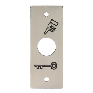 Plaque Inox Pour Pb19 Pictos Doigt Et Cle