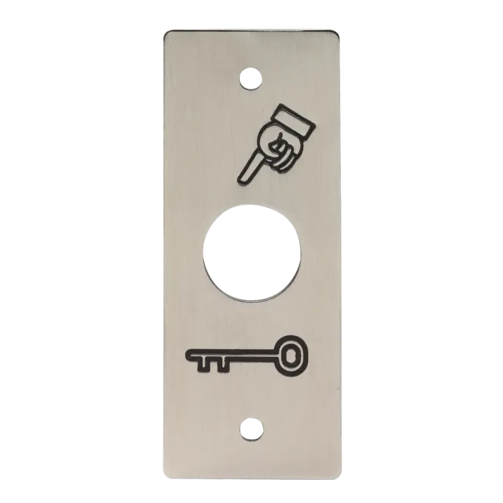 Plaque Inox Pour Pb19 Pictos Doigt Et Cle