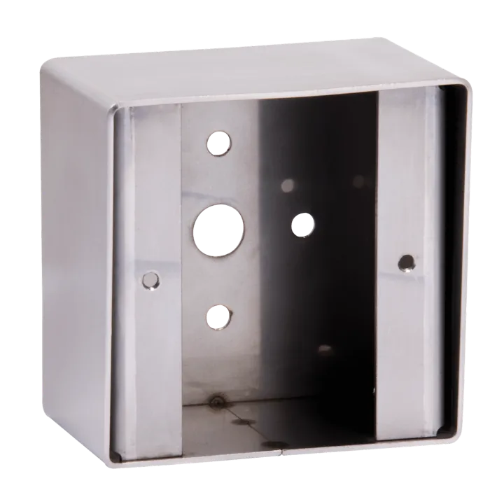 Boîtier Applique Carré Pour Gamme Bouton Poussoir Inox