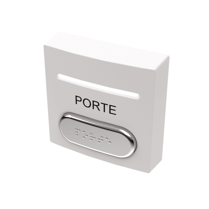 Bouton Pousso Ab No+Nc+Led Rouge Et Verte Buzzer Et Braille