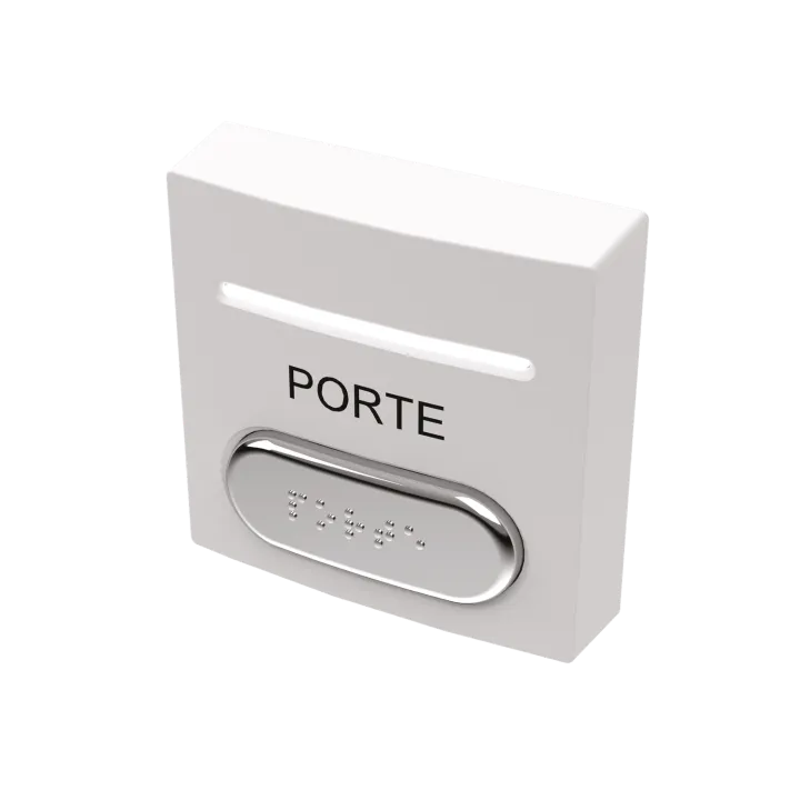 Bouton Pousso Ab No+Nc+Led Rouge Et Verte Buzzer Et Braille