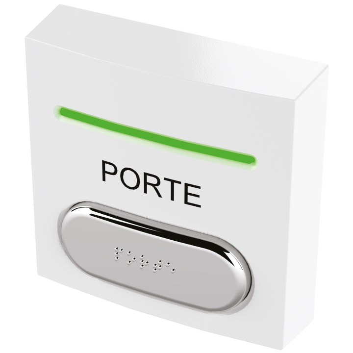 Bouton Pousso Ab No+Nc+Led Rouge Et Verte Buzzer Et Braille